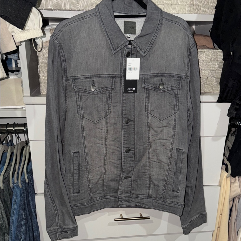Joe’s Stretch Denim Grey Jacket Men
